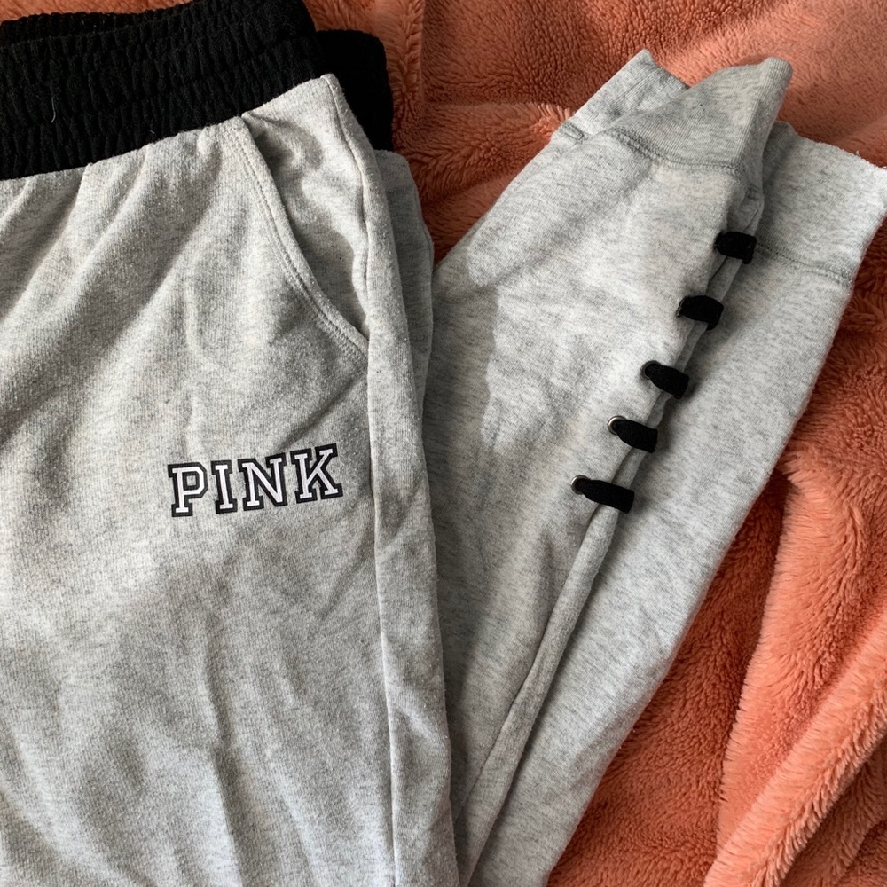 PINK Light Grey Sweatpants